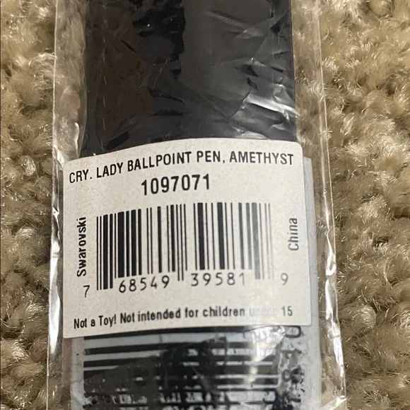 Swarovski Amethyst Crystal Ballpoint Pen In original packing. Never used. - Picture 4 of 5